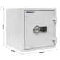 Preview: Rottner feuersicherer Dokumententresor S2 Fire Safe 40 Elektronikschloss grau T06018